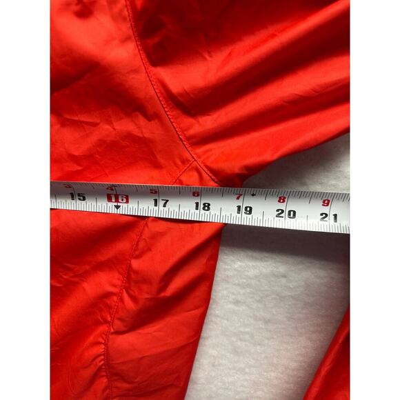 Nike Clima-Fit Vintage Nylon Reflective Full Zip Jacket Woman M 8-10 Red Grey - Picture 5 of 8